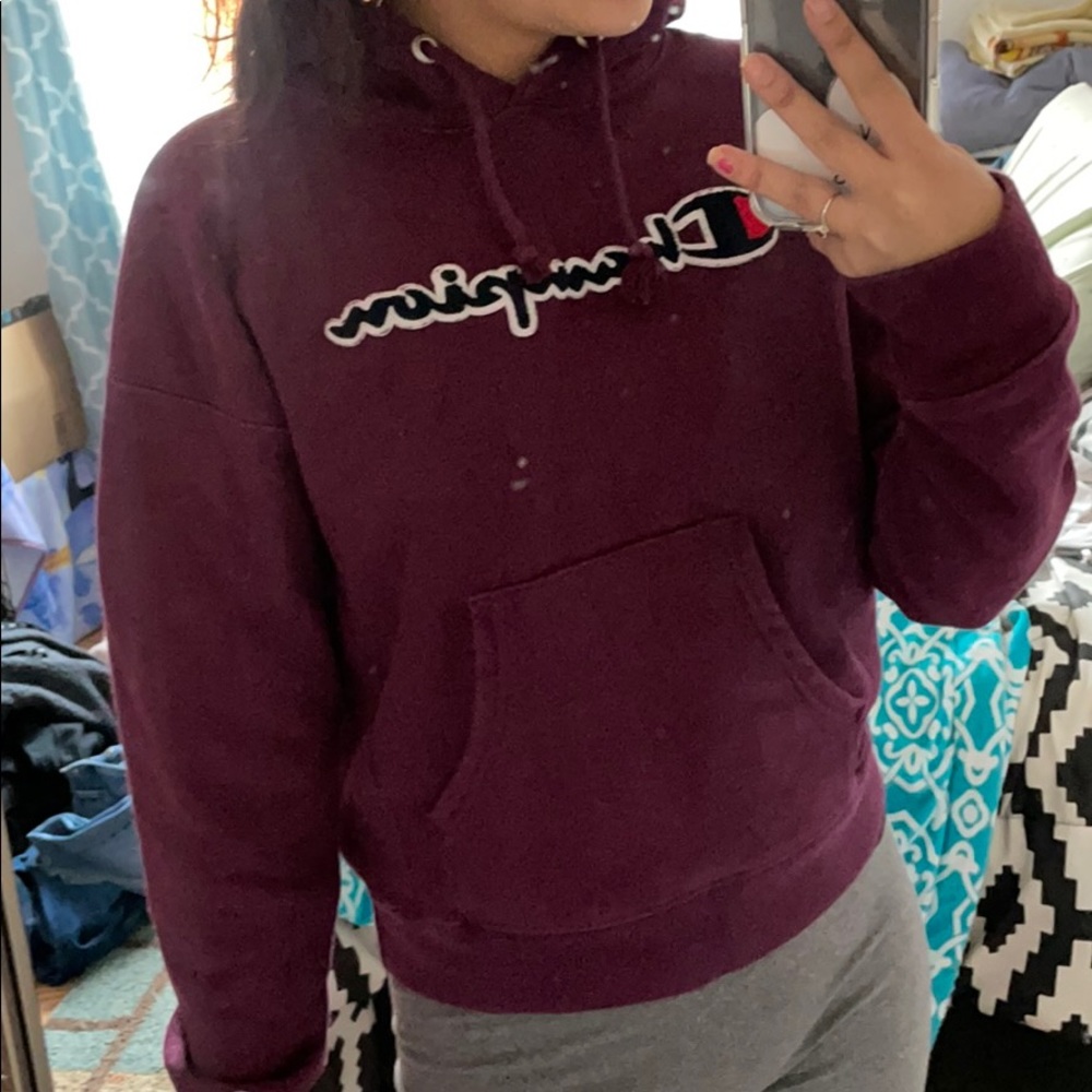 Champion Purple Hoodie